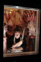 Panzano in Chianti (Fi) Dario Cecchini nella sua macelleria 